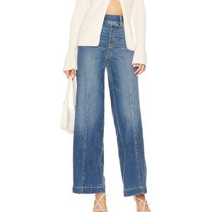 SPANX Blue Wide-Leg Jeans, Size: Small Tall